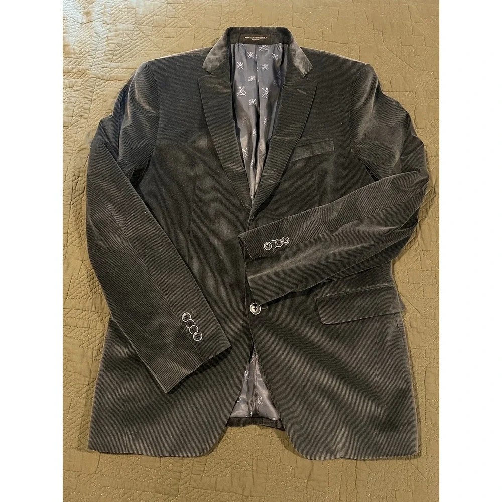 John Varvatos Men's Corduroy Blazer 40 R Gray